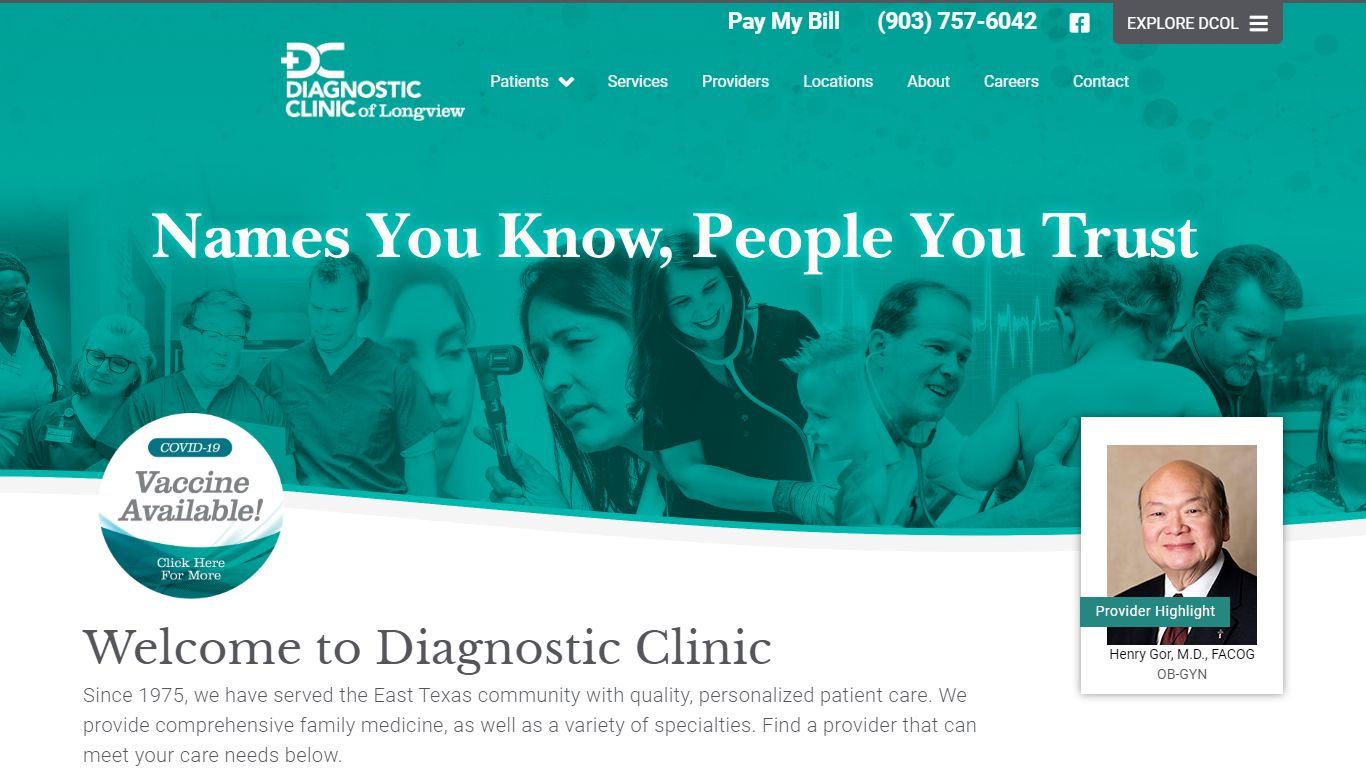 Diagnostic Clinic of Longview (Homepage) - Diagnostic Clinic of Longview